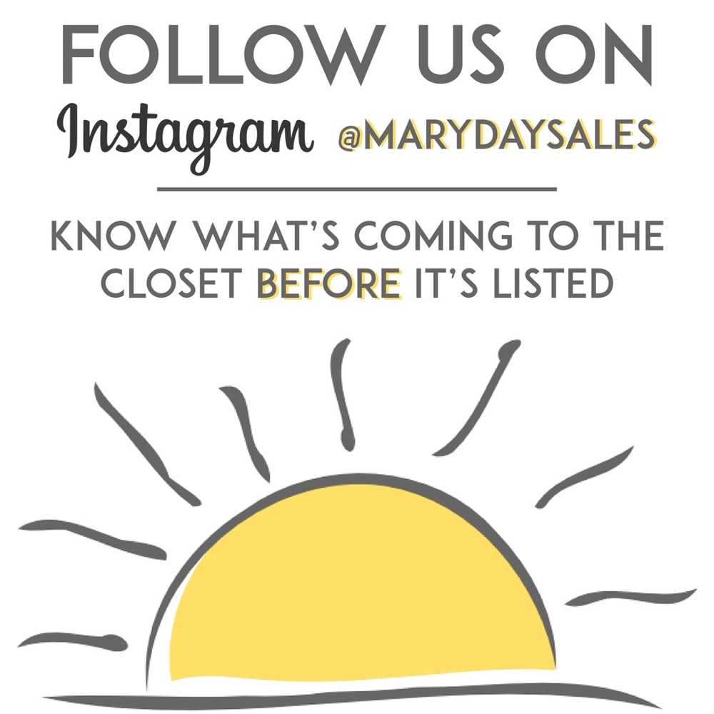 Follow us on Instagram @MaryDaySales